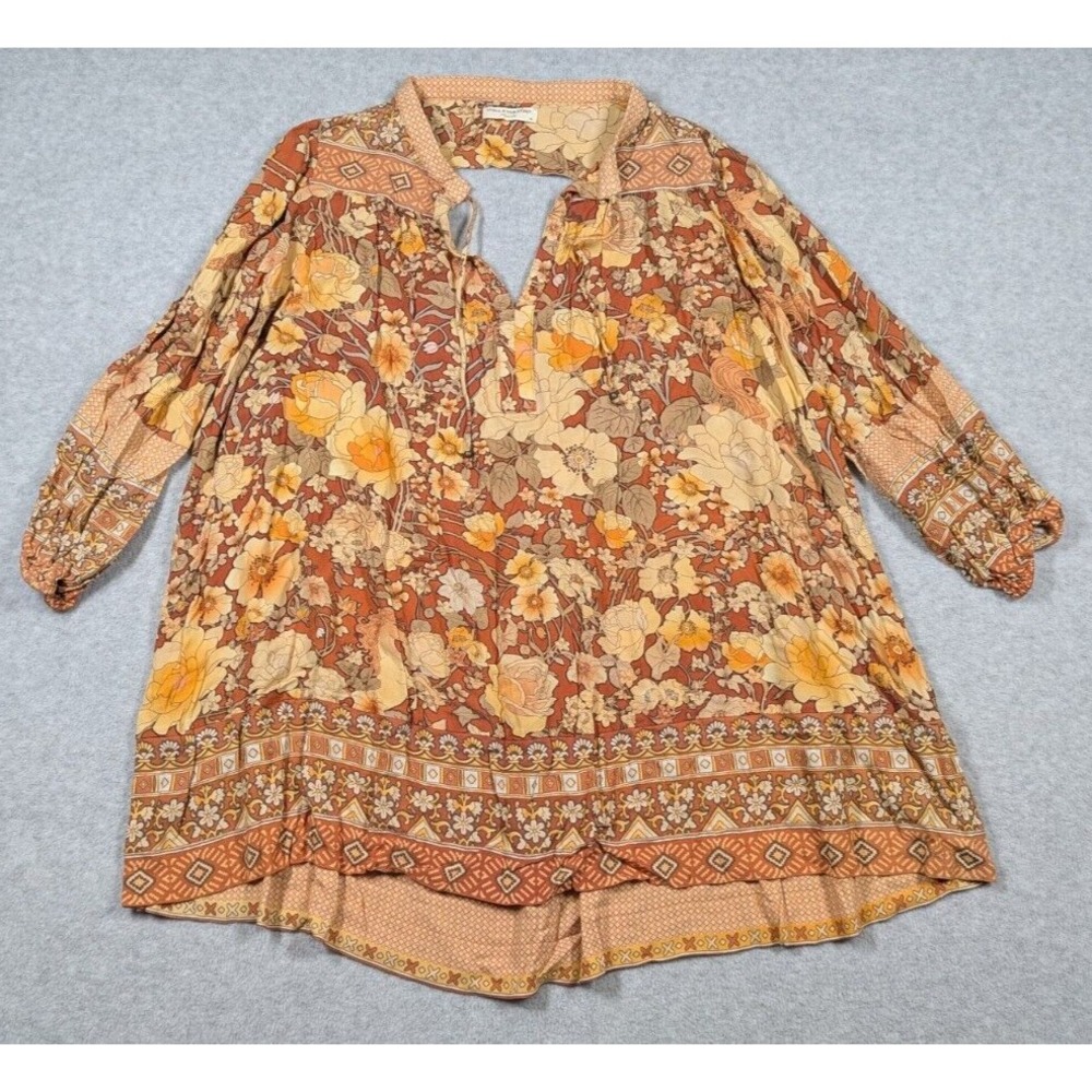 Spell & The Gypsy Collective Women Dress XS Amethyst Keyhole Cutout Back Smock